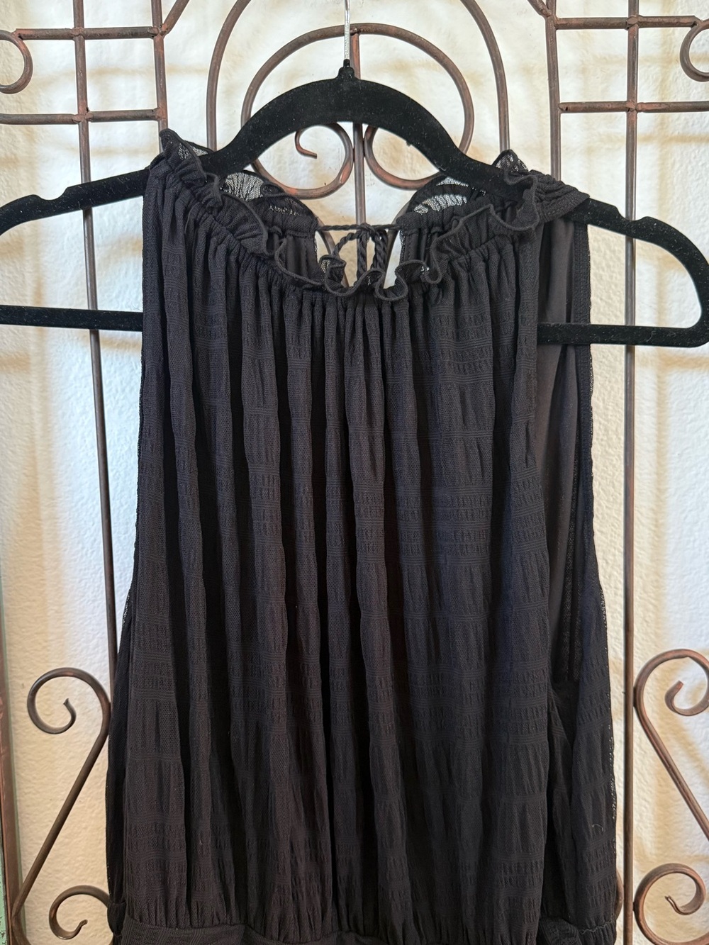 NWT Max Studio London Black Textured Tiered Maxi Dress XL MSRP $198 - Picture 3 of 12